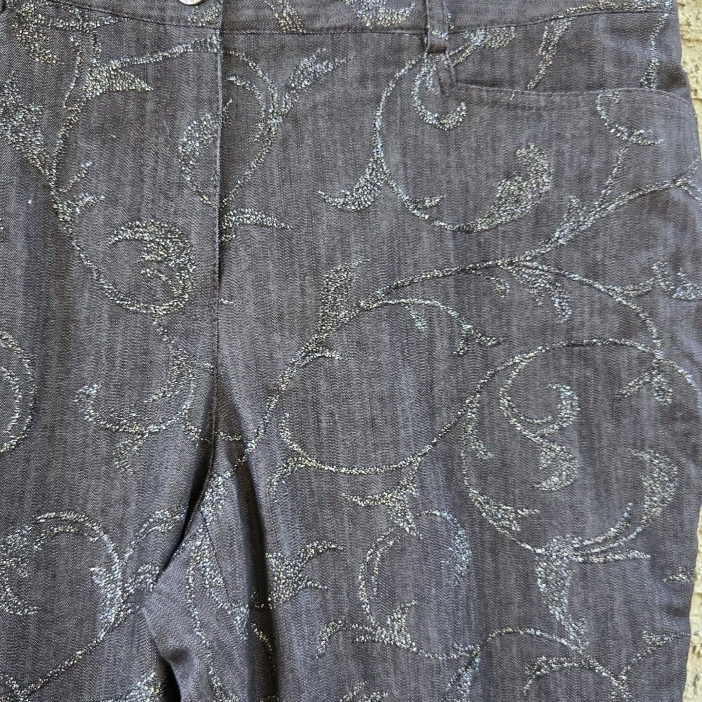 Peter Nygard Glitter Embellished Jeans - Picture 3 of 10